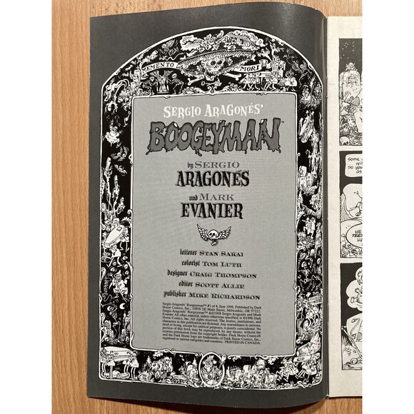 Sergio Aragones Boogeyman #1 2 3 4 (Lot) Dark Horse Comics • NM • - Picture 7 of 8